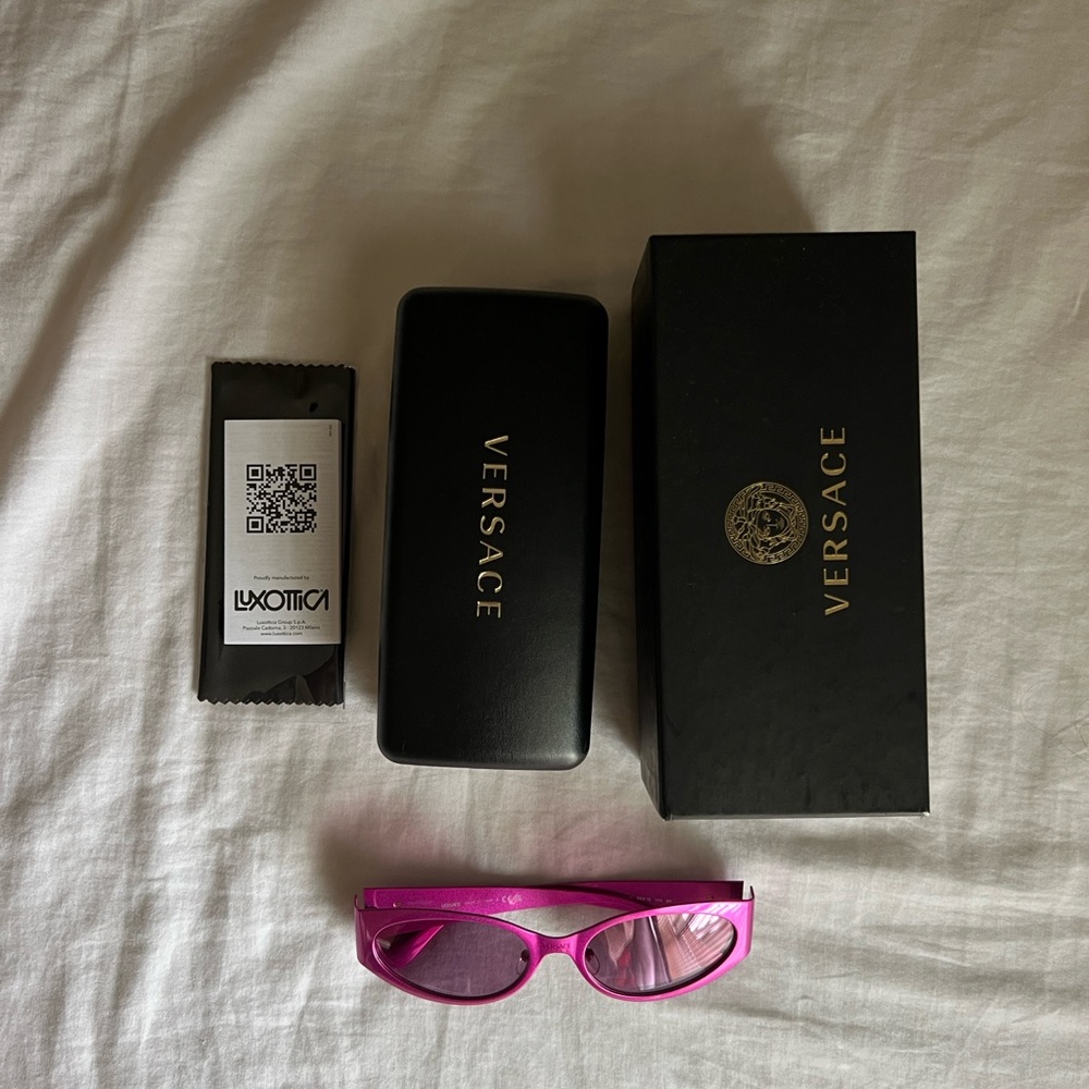Versace Pink Modern Sunglasses